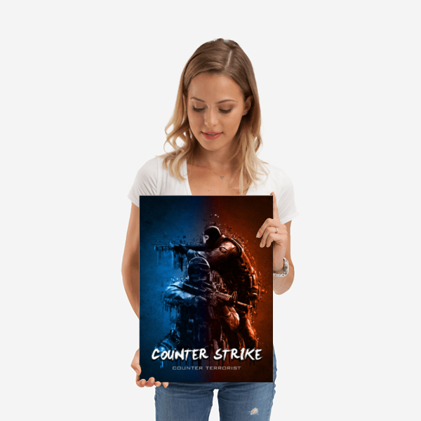 Displate Metall-Poster "Counter Strike 3D" *AUSVERKAUFT*